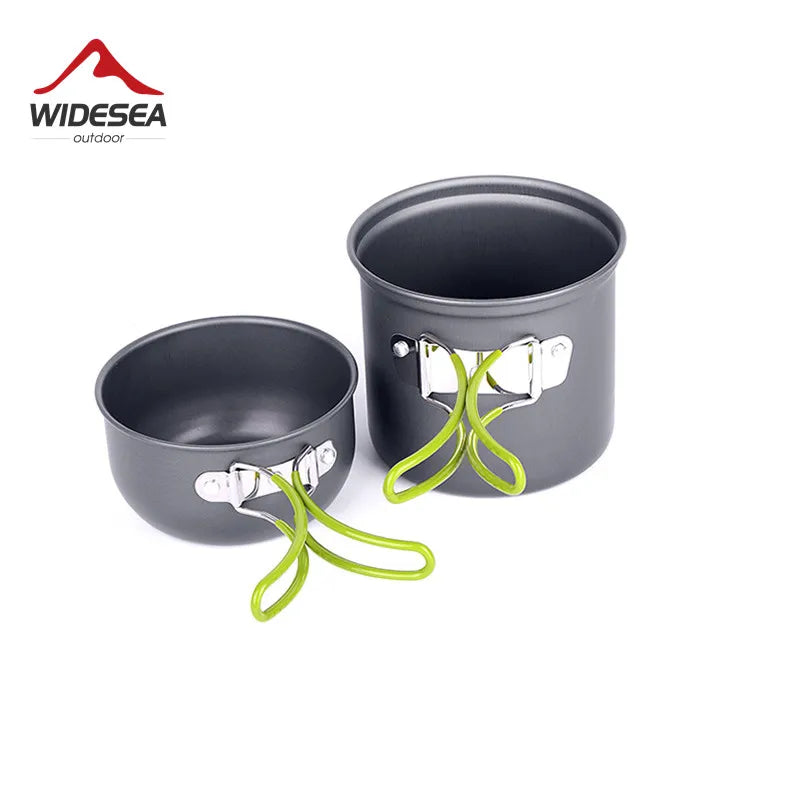 Ultralight Camping Cooking Utensils Outdoor Tableware Pot Set Hiking Picnic Travel