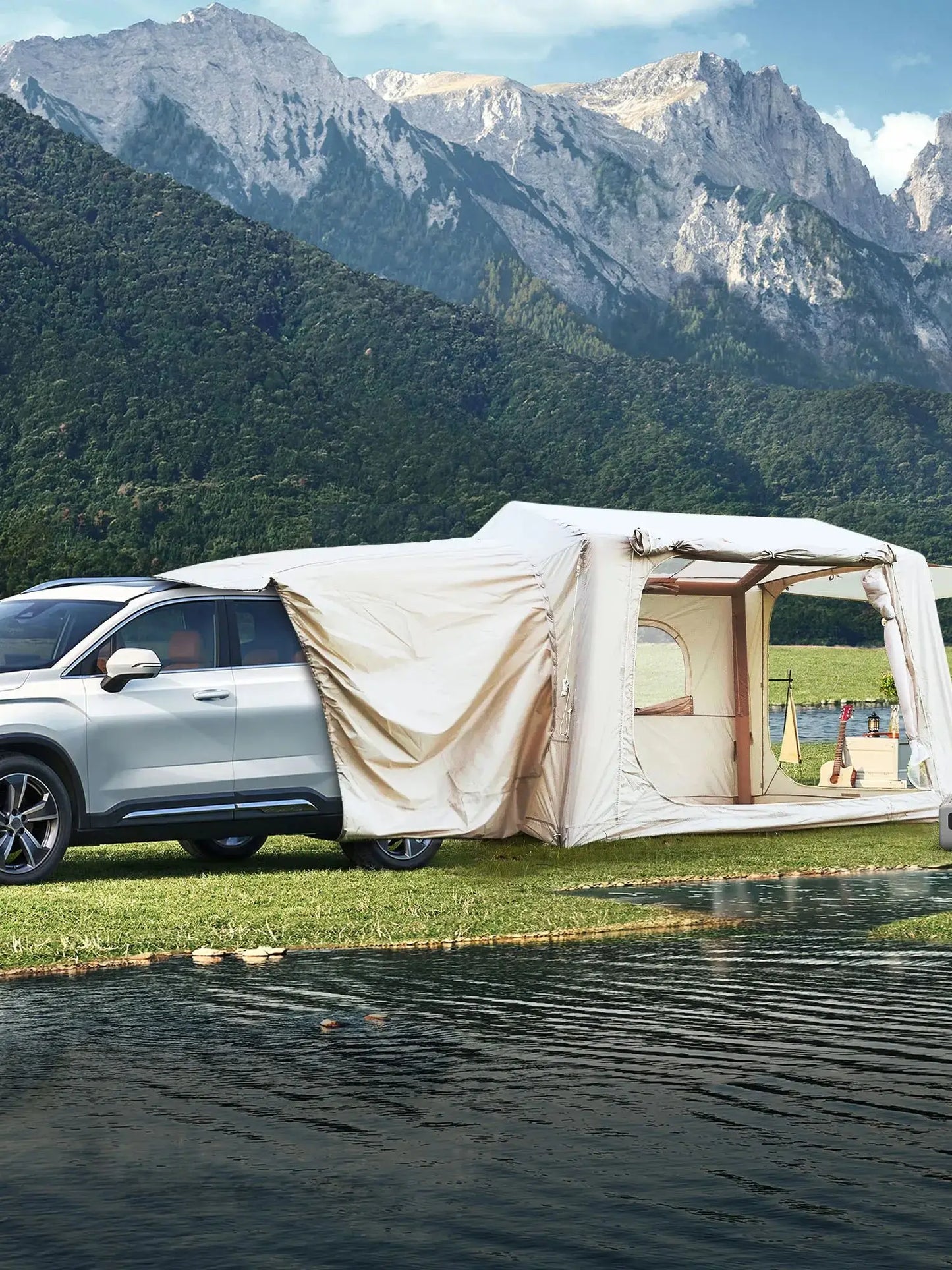 Inflatable Tents for Camping suv tent Easy Setup Inflatable Tent Waterproof Air Glamping Tents for Camping Adult 4/6/8 Person