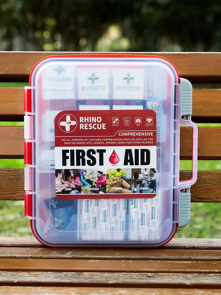 RESCUE 350 Pieces OSHA All-Purpose First Aid Kit, Home & Office Professional Medical Supplies, for Emergency, School