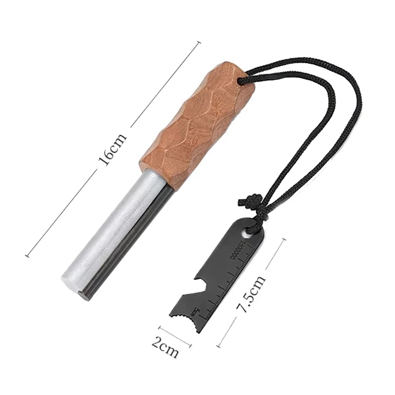 Flint Camping Fire EDC Tool Outdoor Multifunctional Flint Magnesium Stick Portable Wilderness Survival Emergency Fire Starter