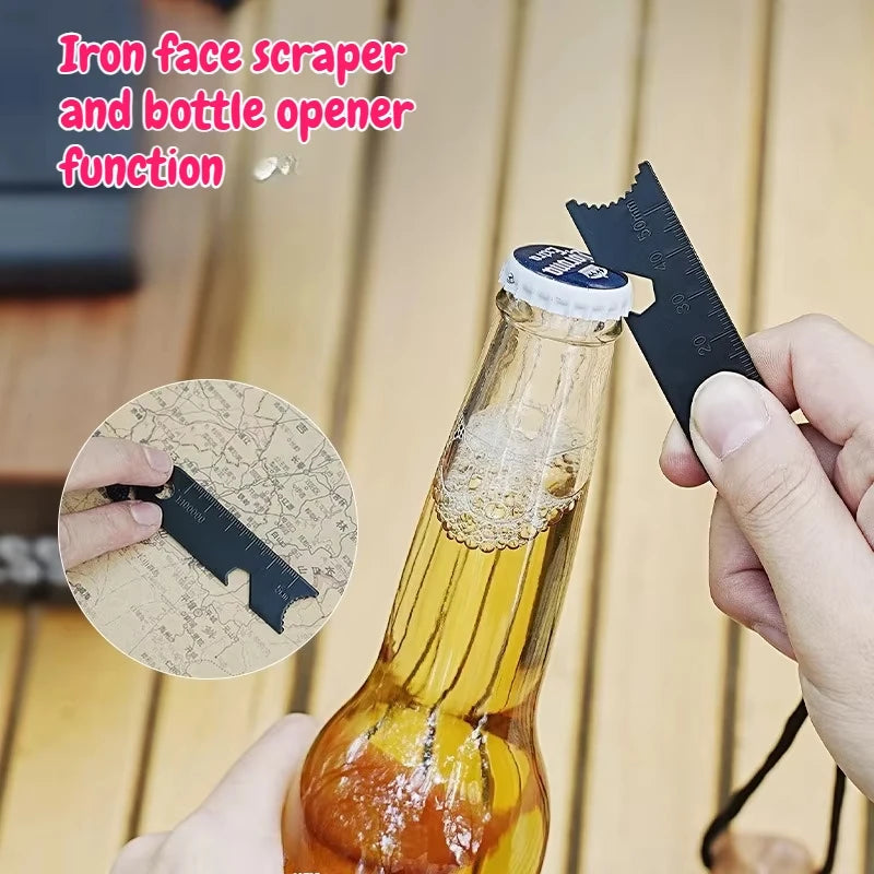 Flint Camping Fire EDC Tool Outdoor Multifunctional Flint Magnesium Stick Portable Wilderness Survival Emergency Fire Starter