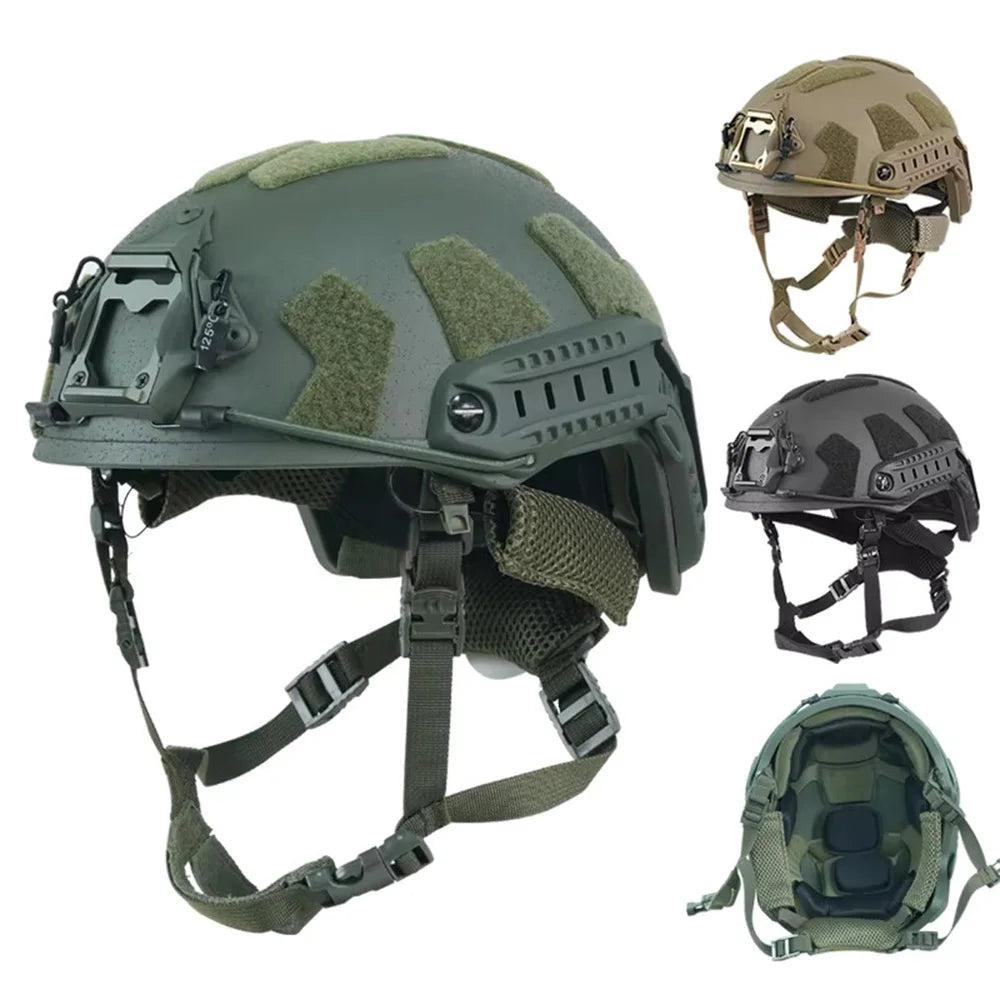 Fast Tactical Ballistic Helmet PEUD Material Wendy's Suspension Pad Outdoor Safety Protective Helmet
