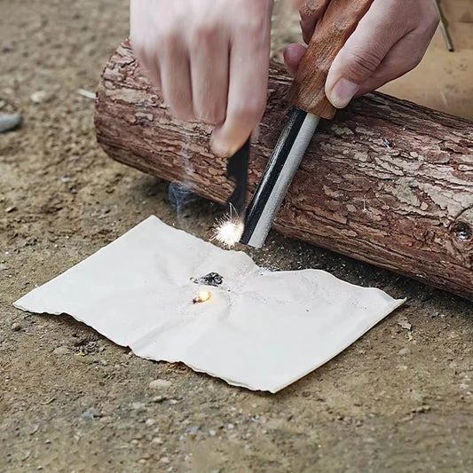 Flint Camping Fire EDC Tool Outdoor Multifunctional Flint Magnesium Stick Portable Wilderness Survival Emergency Fire Starter