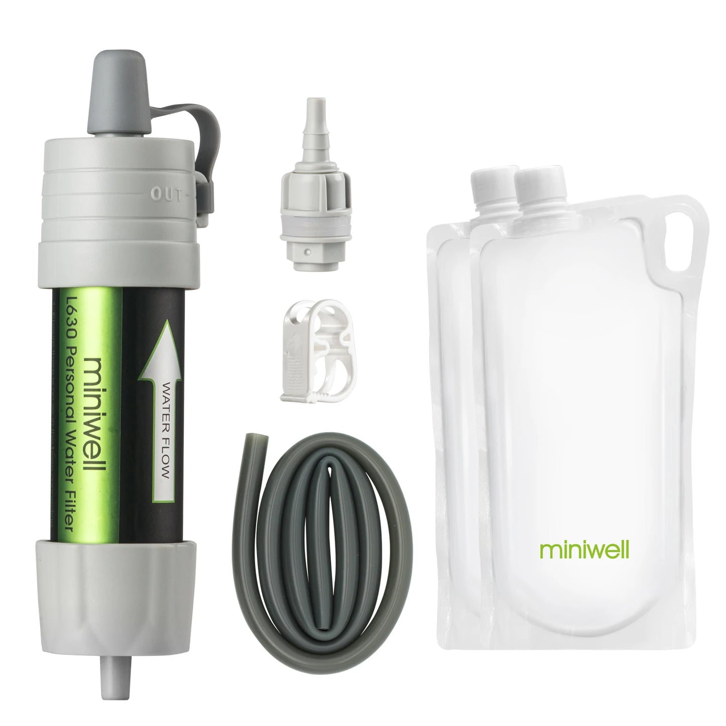 L630 Personal Camping Purification Water Filter Straw for Survival or Emergency Supplies
