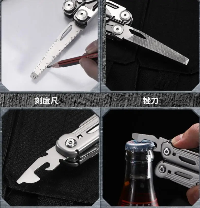 DL10 Emergency Plier Folding Knife Multitool Tactical Clamp Combination Survival Gear Clip Multifunctional Multi Tool
