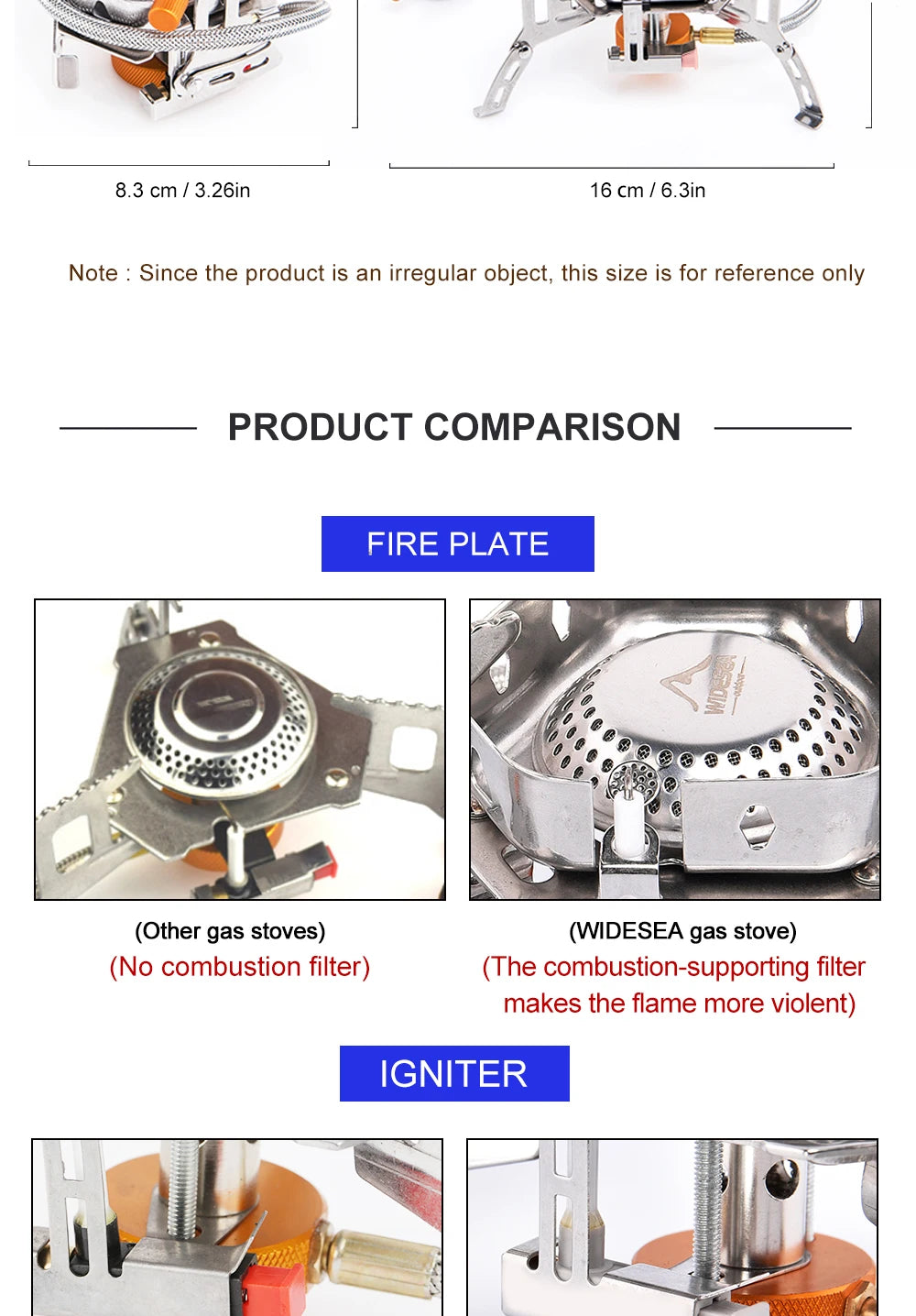 Camping Wind Proof Gas Burner Outdoor Strong Fire Stove Heater Tourism Equipment Supplies Tourist Kitchen Survival Trips