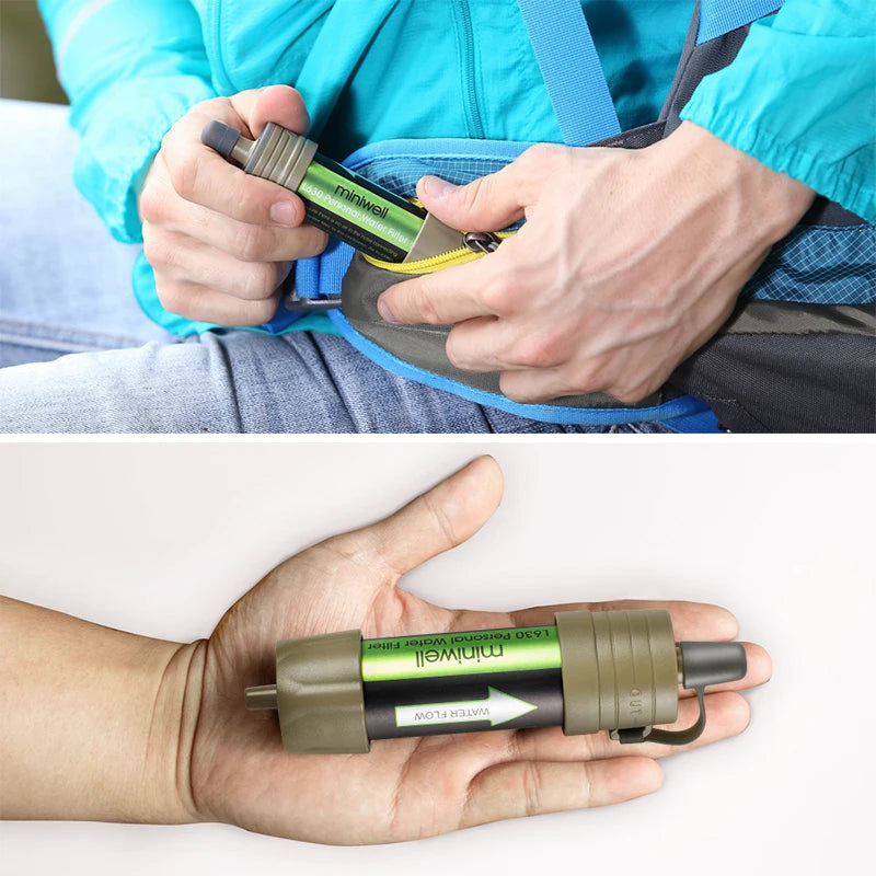 L630 Personal Camping Purification Water Filter Straw for Survival or Emergency Supplies