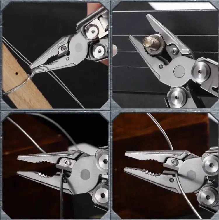 DL10 Emergency Plier Folding Knife Multitool Tactical Clamp Combination Survival Gear Clip Multifunctional Multi Tool