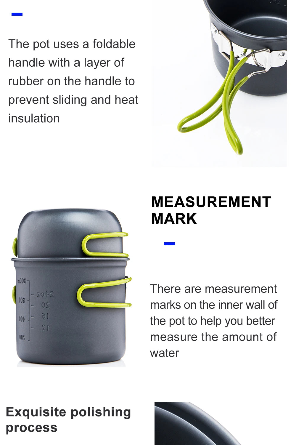 Ultralight Camping Cooking Utensils Outdoor Tableware Pot Set Hiking Picnic Travel