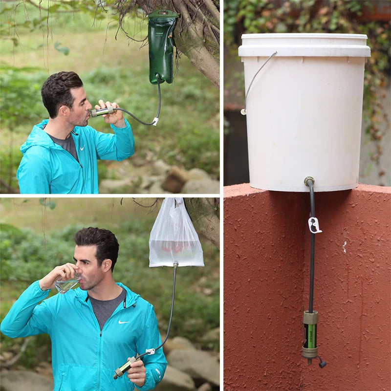 L630 Personal Camping Purification Water Filter Straw for Survival or Emergency Supplies
