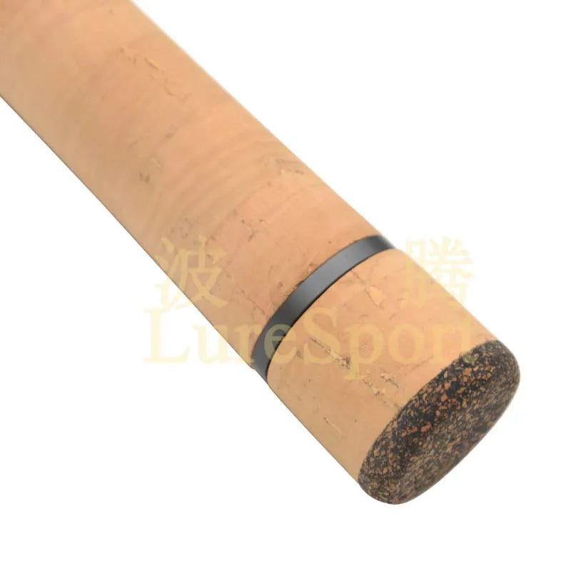 LureSport  cork grip cork Butt Aluminun Ring Set Rod Building Component Cork Rod handle Repair Fishing Pole DIY Accessory