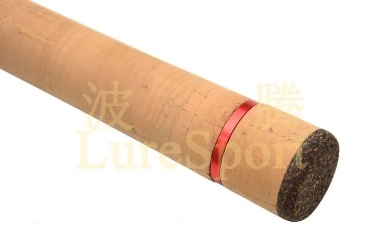 LureSport  cork grip cork Butt Aluminun Ring Set Rod Building Component Cork Rod handle Repair Fishing Pole DIY Accessory