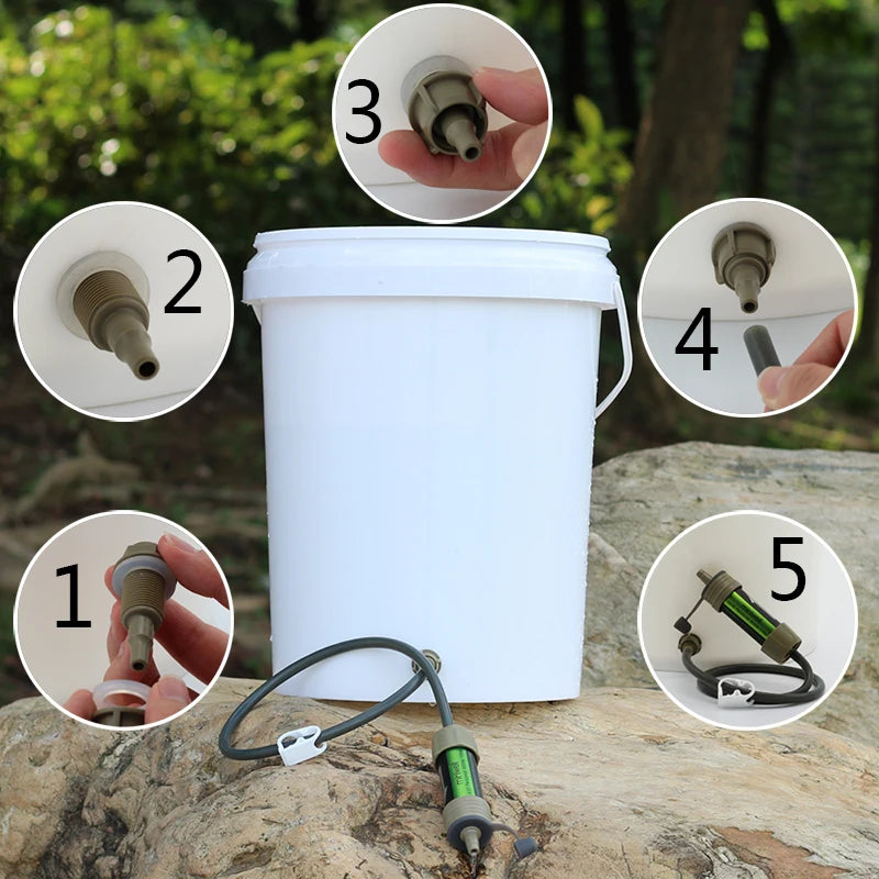 L630 Personal Camping Purification Water Filter Straw for Survival or Emergency Supplies