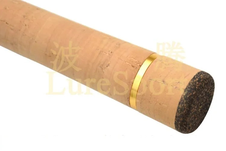 LureSport  cork grip cork Butt Aluminun Ring Set Rod Building Component Cork Rod handle Repair Fishing Pole DIY Accessory