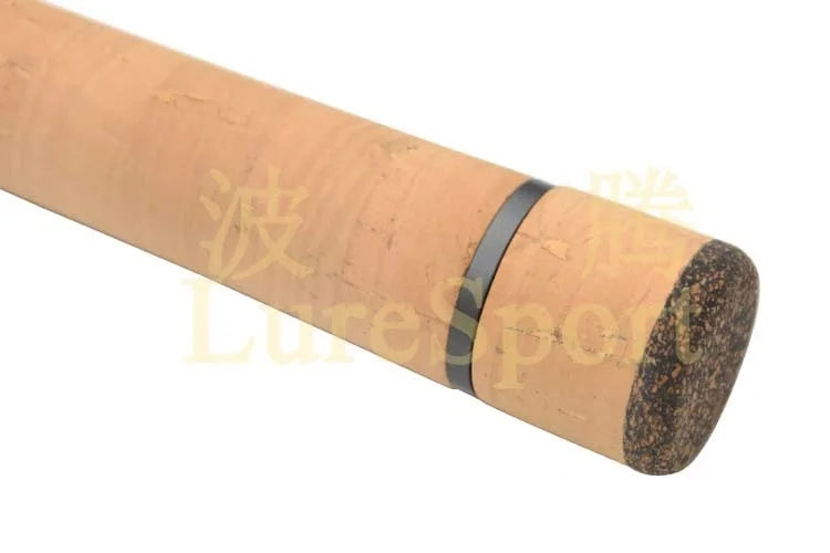 LureSport  cork grip cork Butt Aluminun Ring Set Rod Building Component Cork Rod handle Repair Fishing Pole DIY Accessory