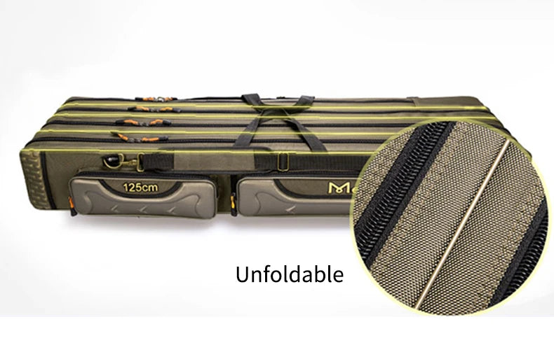 80cm 110cm 120cm Thick Oxford Fishing Bags Foldable Fishing Rod Fishing Pole Tools Storage Bag Large Capacity Pesca Bag XA114G
