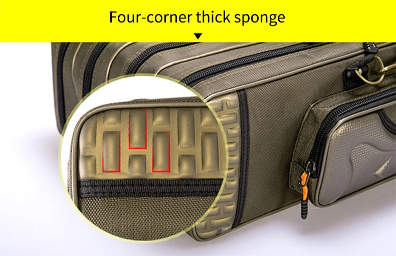 80cm 110cm 120cm Thick Oxford Fishing Bags Foldable Fishing Rod Fishing Pole Tools Storage Bag Large Capacity Pesca Bag XA114G
