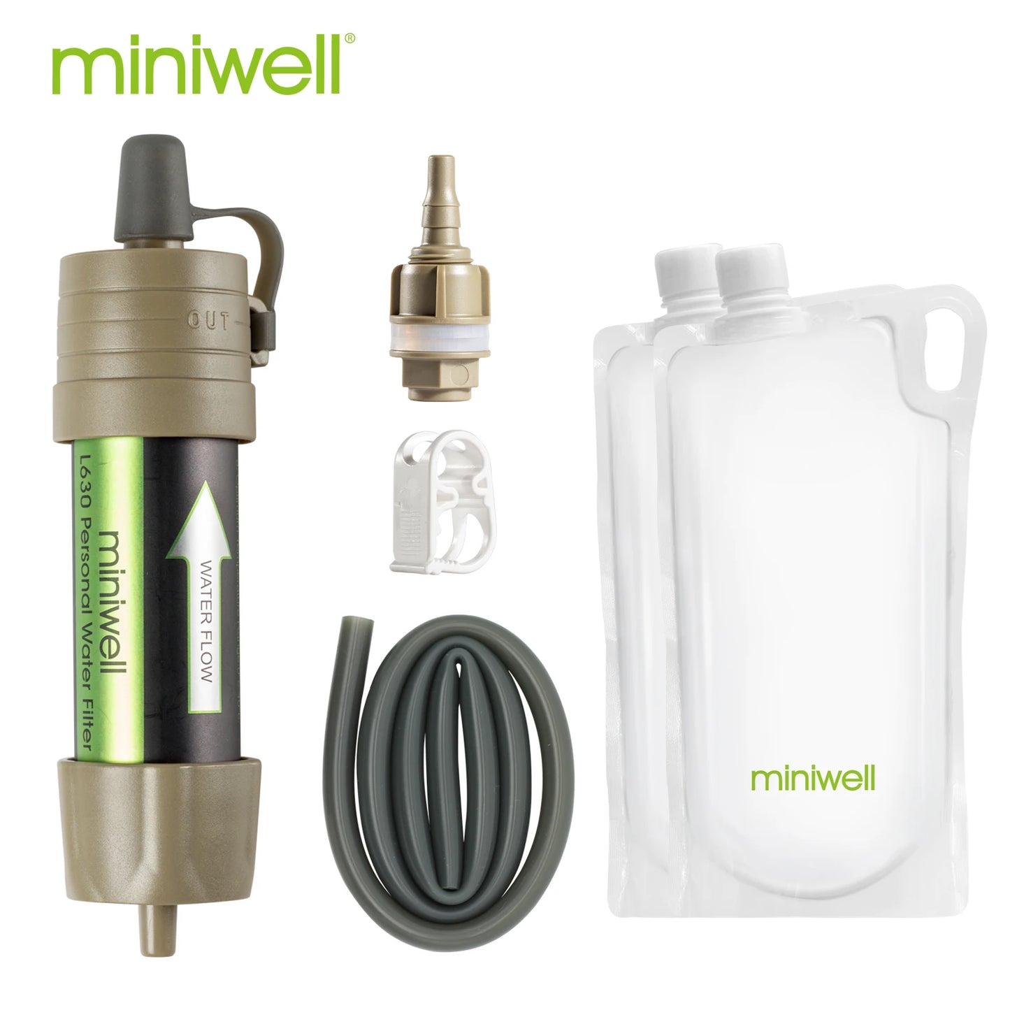 L630 Personal Camping Purification Water Filter Straw for Survival or Emergency Supplies