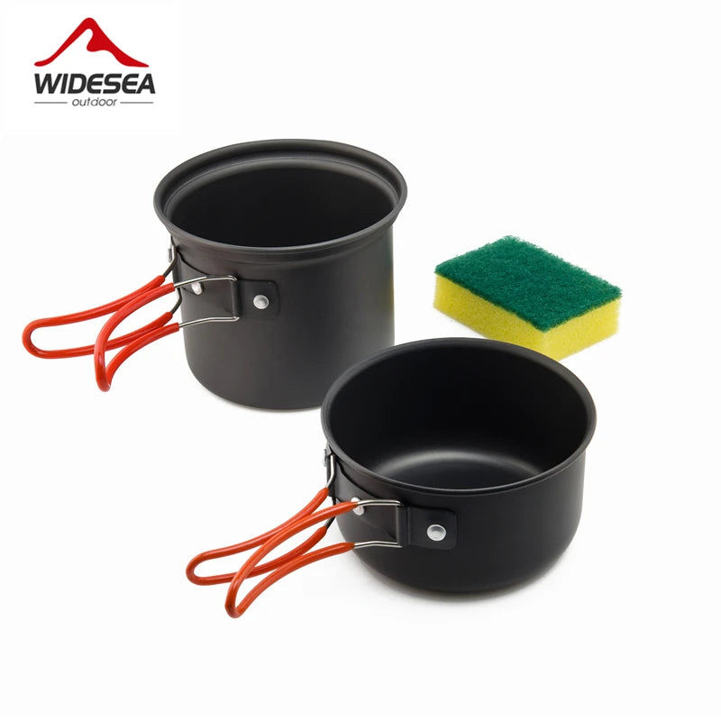 Ultralight Camping Cooking Utensils Outdoor Tableware Pot Set Hiking Picnic Travel