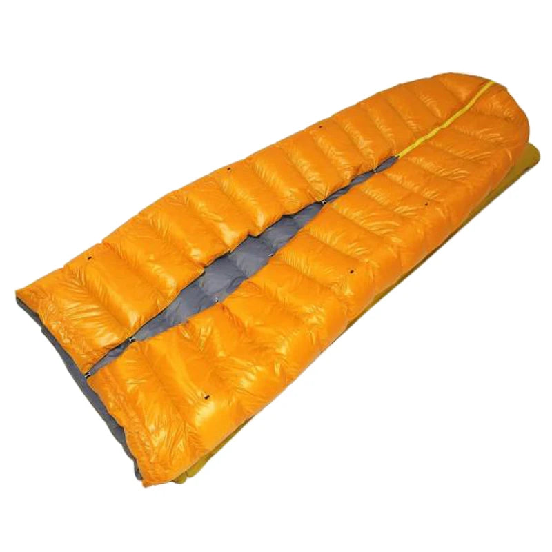 Ice Flame 20D Winter Autumn Spring 90% White Duck Down Mummy Sleeping Bag Blanket Mat Quilt Underquilt Hammock Ground Camping