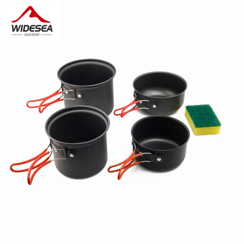 Ultralight Camping Cooking Utensils Outdoor Tableware Pot Set Hiking Picnic Travel
