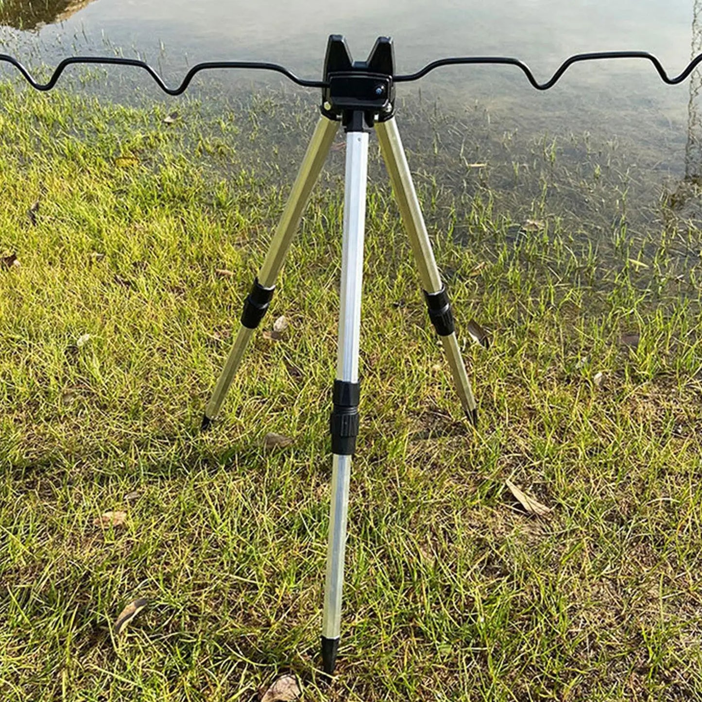1 Pcs Telescopic Aluminum Alloy Holder For Sea Fishing Rods Triangular Holder For Casting Rods Fishing Support For Angling