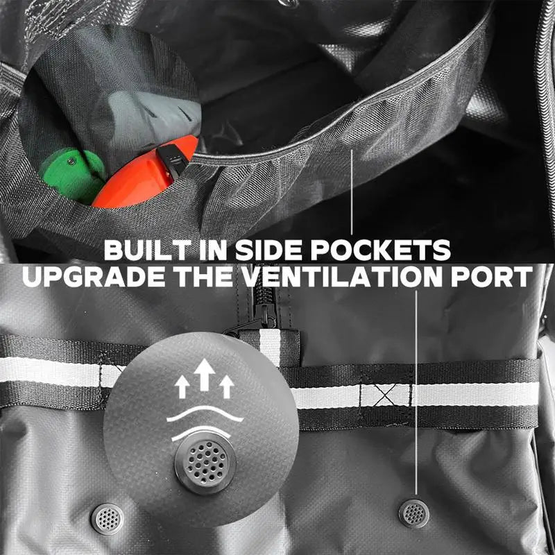 Hockey Gear Bag Ice Hockey Storage Duffle Bag Portable Travel Bag For Equipment Multifunctional Waterproof Ice Hockey Carry Bag