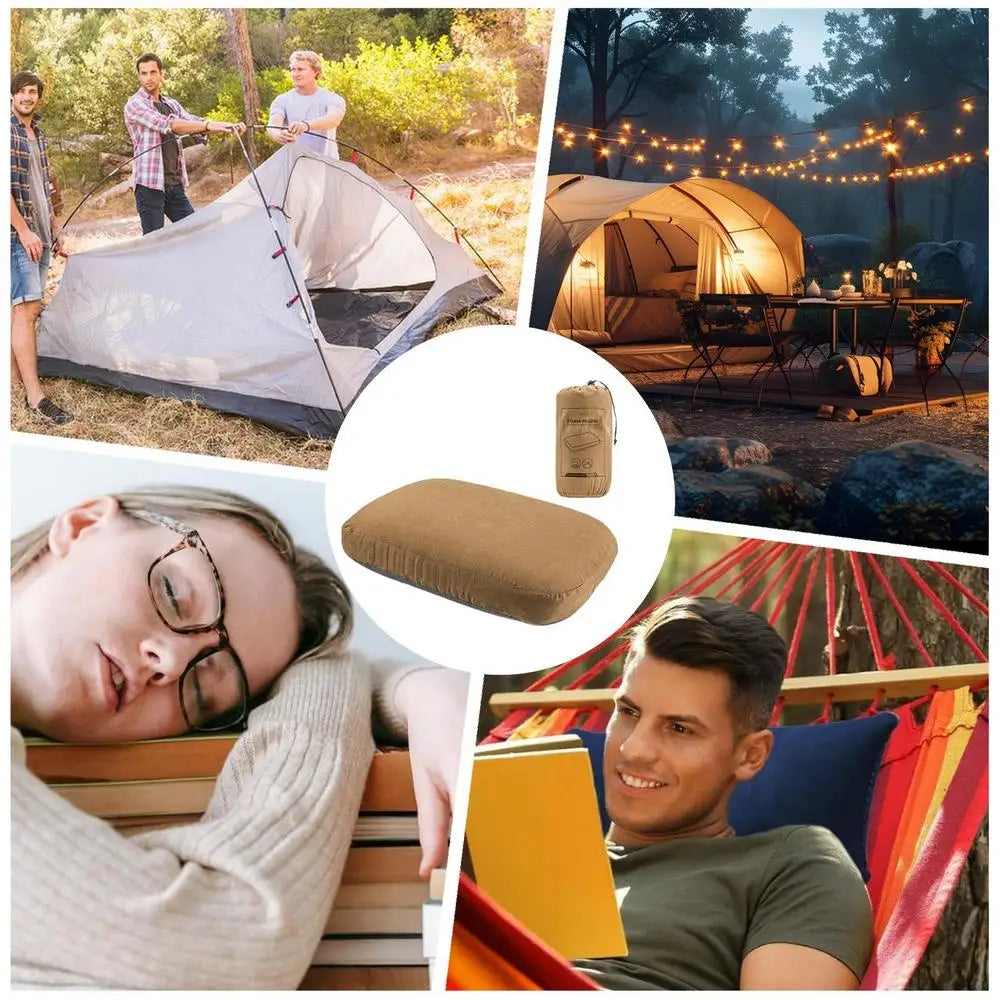 Hiking Pillow Ergonomic Backpacking Pillow Ergonomic Small Backpacking Pillow Lightweight Small Pillow For Camping Hiking Travel