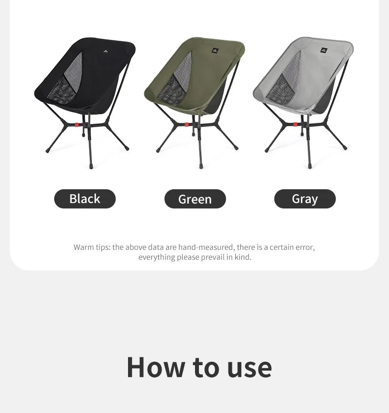Ultralight Folding Camping Chair Aluminum Alloy , Portable Compact Backpacking Hiking Chair