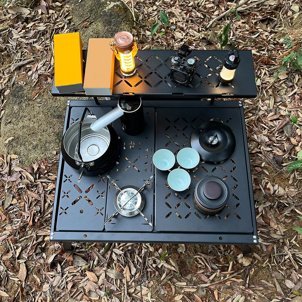 3-1pcs Outdoor Camping Gas Stove Small Camping Stove with Storage Bag Portable Cooking Stove Adjustable for Picnic BBQ Gas Stove