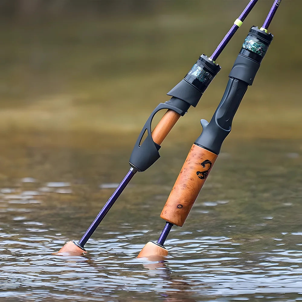 UL Ultra Light Carbon Fiber Lure Fishing Rod Accessories for Carp Trout Bass,Spinning and Casting Rod,Small Bait Fishing Pole