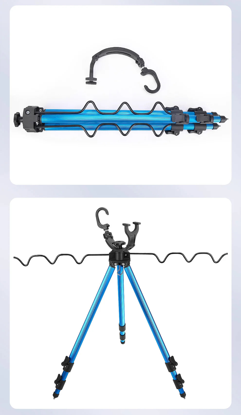 WEIHE 1pcs C# fishing rod holder Telescopic fishing rod bracket