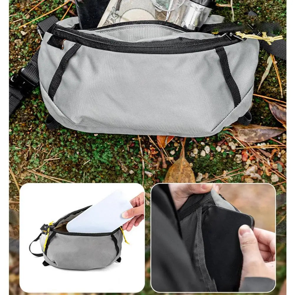 Adjustable Chest Belt Fishing Fanny Bag Hiking Bag With Strap Portable Waist Bag Multifunctional Belt Bags For Traveling Running