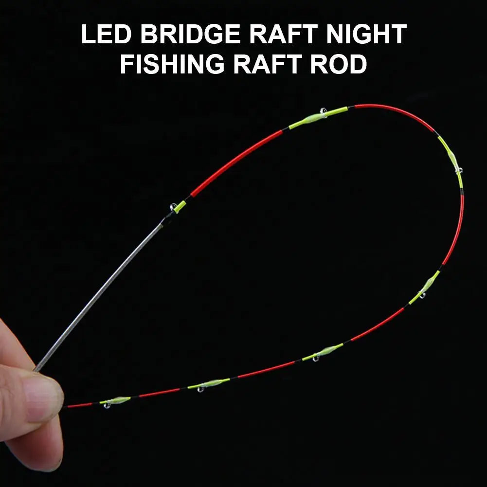 55cm Half/Full Titanium Raft Stick Tip Night Fishing Pole Refit Tip Replacement Outdoor Fishing Tackle Tool Accessories