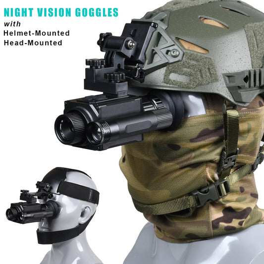 NK006 Helmet Night Vision Monocular Long-Distance Infrared 5X Zoom 1080P Digital Hunting Night Vision Goggles Telescope