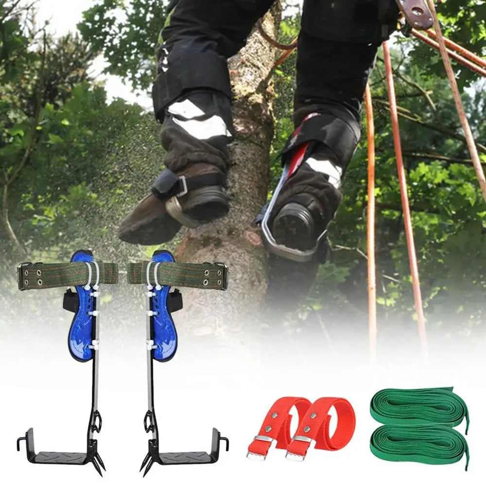 Tree Climbing Gear Kit Pole Climbing Spikes Tree Work Tools Climbing Equipment With Non-Slip Pedal For Outdoor Activities Fruit