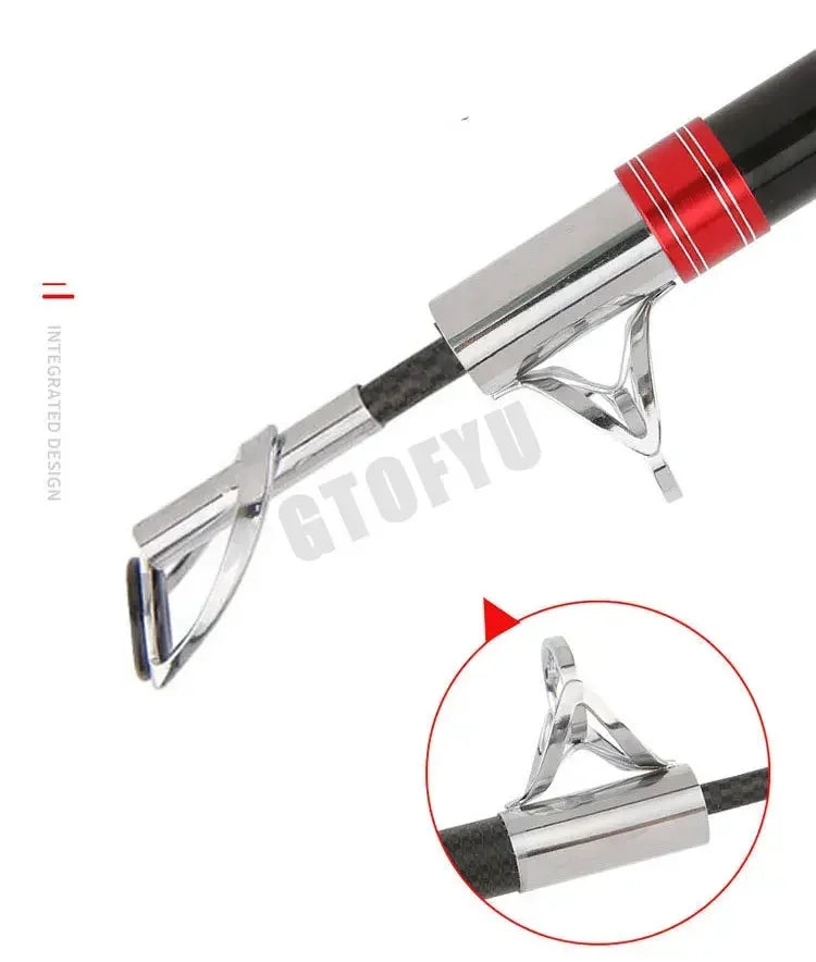 Carbon Fishing Rod 30kg above Superhard 100M Long Distance Throwing shot Rod Telescopic Sea Boat High Quality Fishing Gear