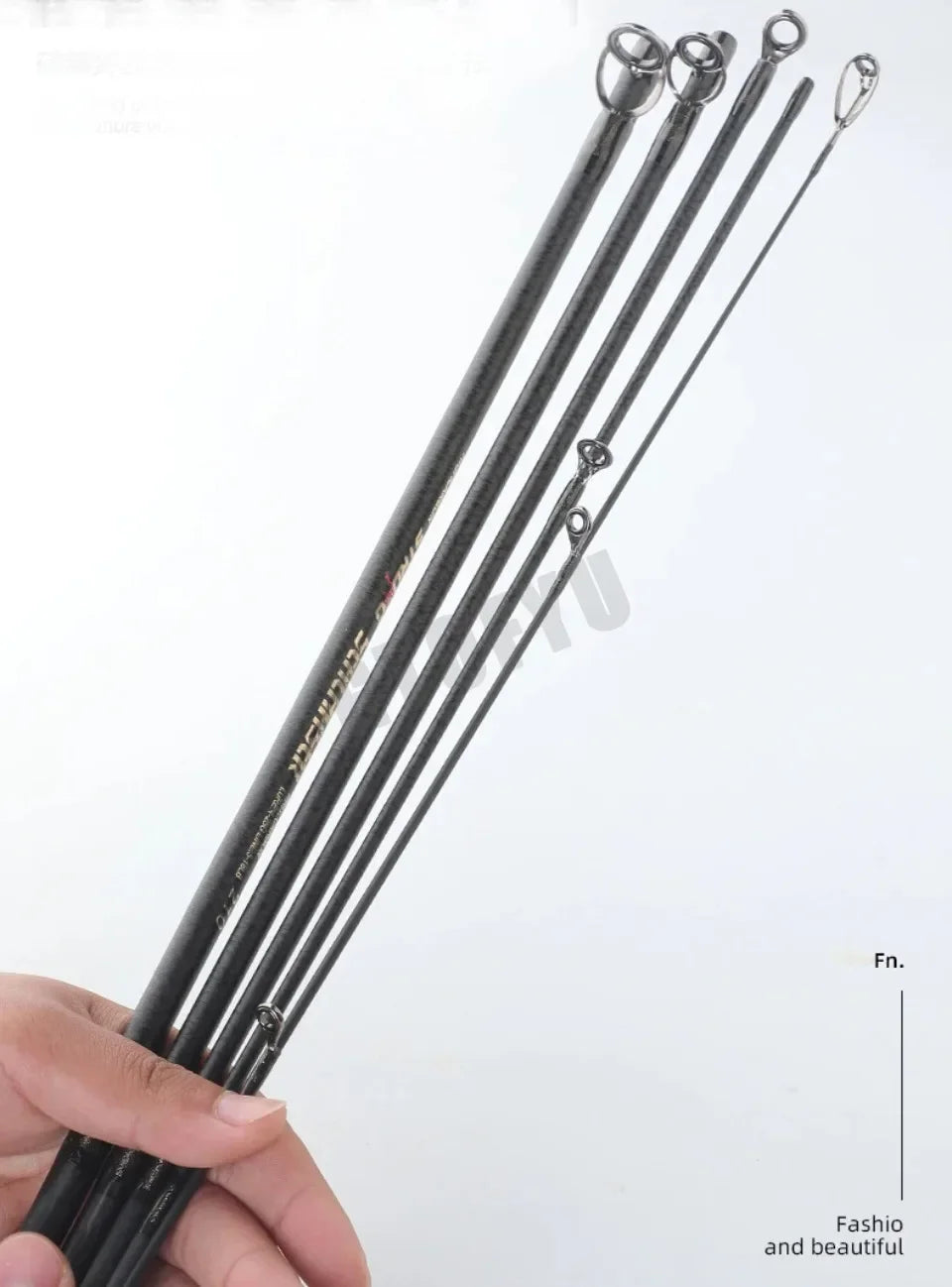 2.1m 2.4m 2.7m Lure Fishing Rod Fuji Ring High Carbon Fiber Spinning Casting Fishing Rod Bait Weight 4-25g Travel Fishing Pole