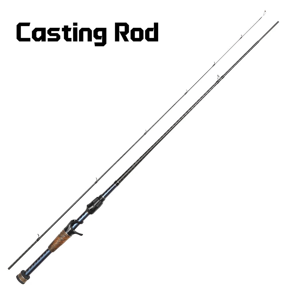 UL Fishing Tackle Lure Rod for Carp Trout Bass,Ultra Light Carbon Fiber Spinning / Casting Rod,Bait Fishing Pole Accessories