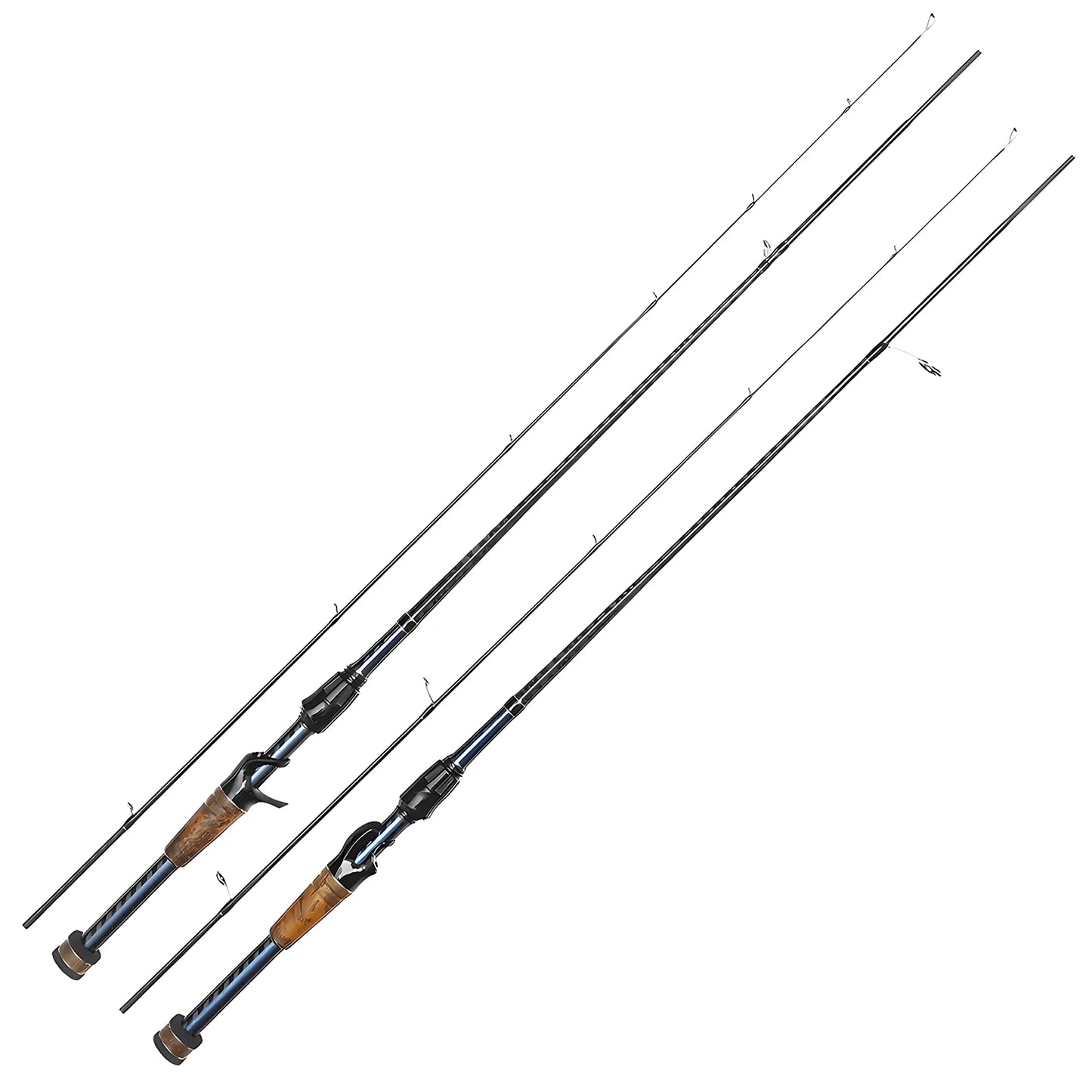 UL Fishing Tackle Lure Rod for Carp Trout Bass,Ultra Light Carbon Fiber Spinning / Casting Rod,Bait Fishing Pole Accessories