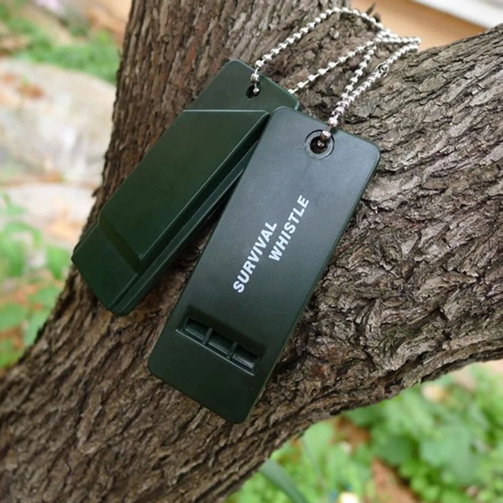 Survival Whistle High Decibel Emergency Whistle for Outdoor Camping&Hiking 3-Frequency Design Loud Safety Alarm Aid Tool