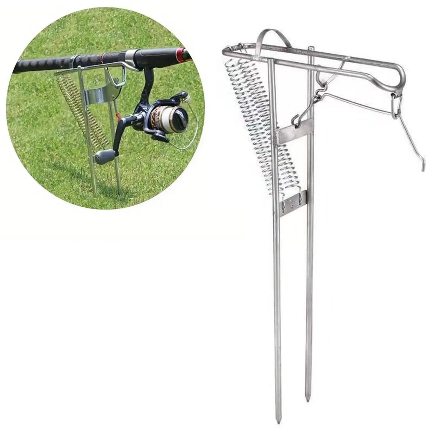 Automatic Spring Fishing Rod Holder Easy to Assemble and Dismantle Rod Holders Fits for Different Sizes of Rods