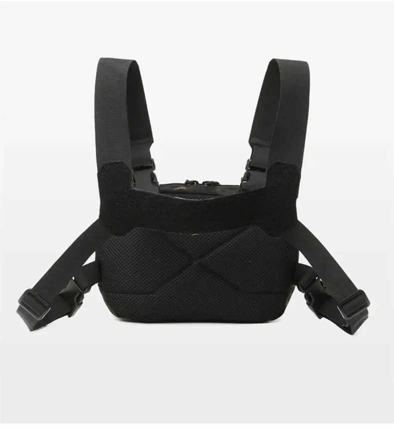 Tactical Chest Vest Bag Backpack Front Rig Pouch Outdoor Camping Cycling Hiking Hunting Climbing Fishing Lure Travel Fanny Pack