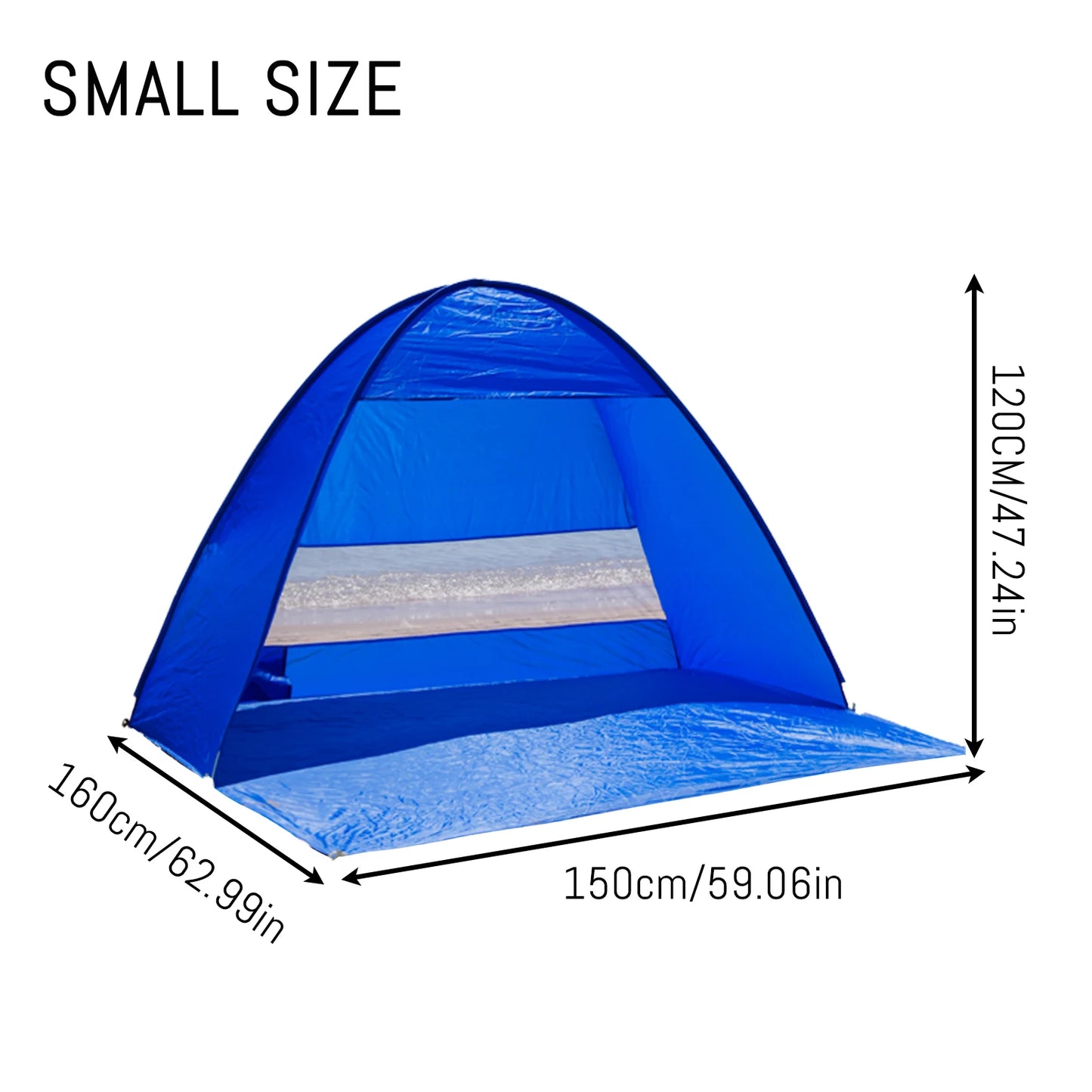 Pop-up beach tent,with handbag - compact folding design, for outdoor camping,picnicking, and travel