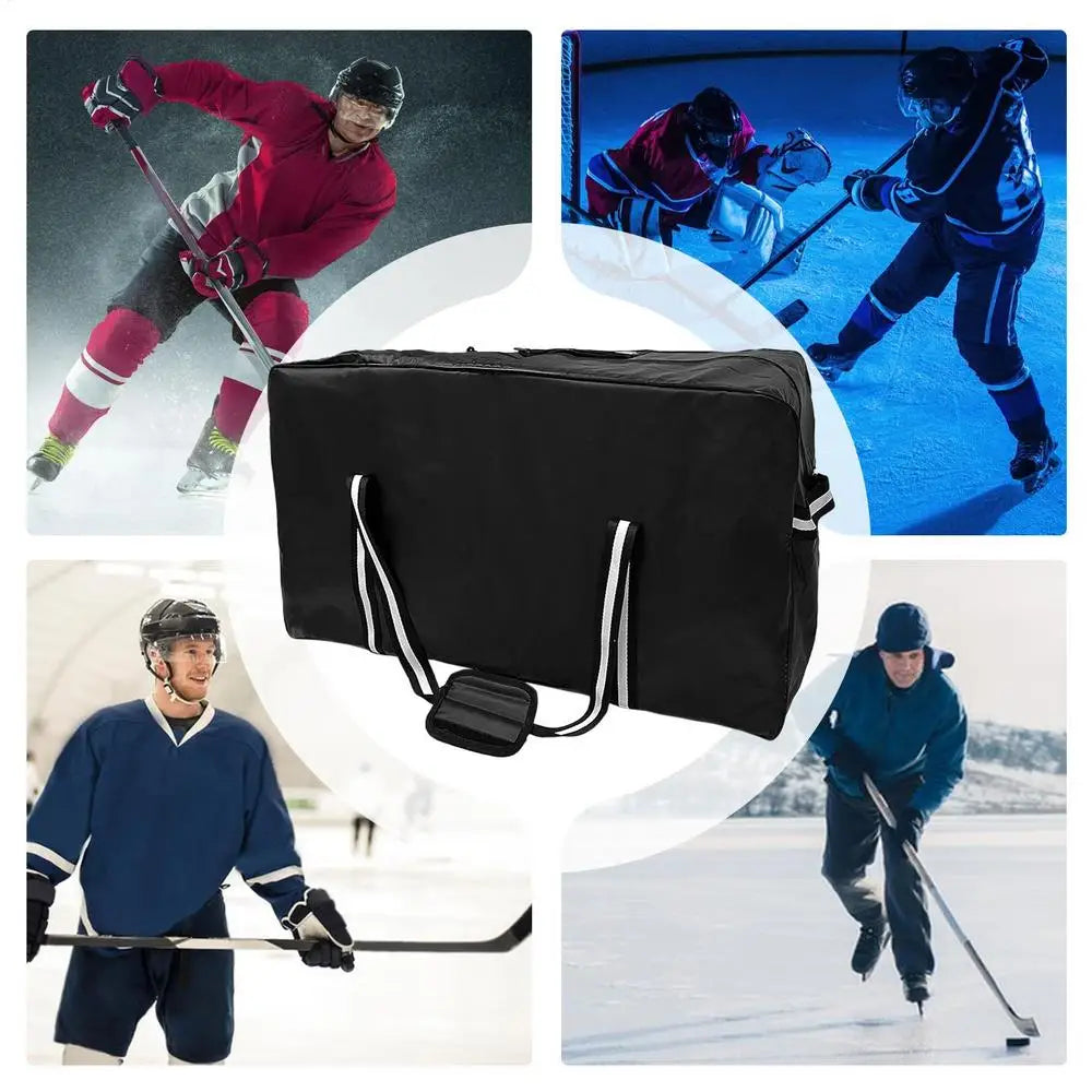Hockey Gear Bag Ice Hockey Storage Duffle Bag Portable Travel Bag For Equipment Multifunctional Waterproof Ice Hockey Carry Bag