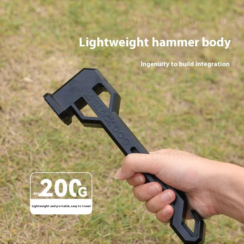 BLACKDOG Campsite Hammer PA6 Toughened Nylon Professional Ground Nail Removal Two-in-one Function Tent Stake Hamme