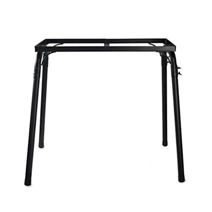 Outdoor Propane Range with Double Burner and Detachable Legs for Camping Picnic Cookout 25516 BTU Black Steel Frame Durable Con