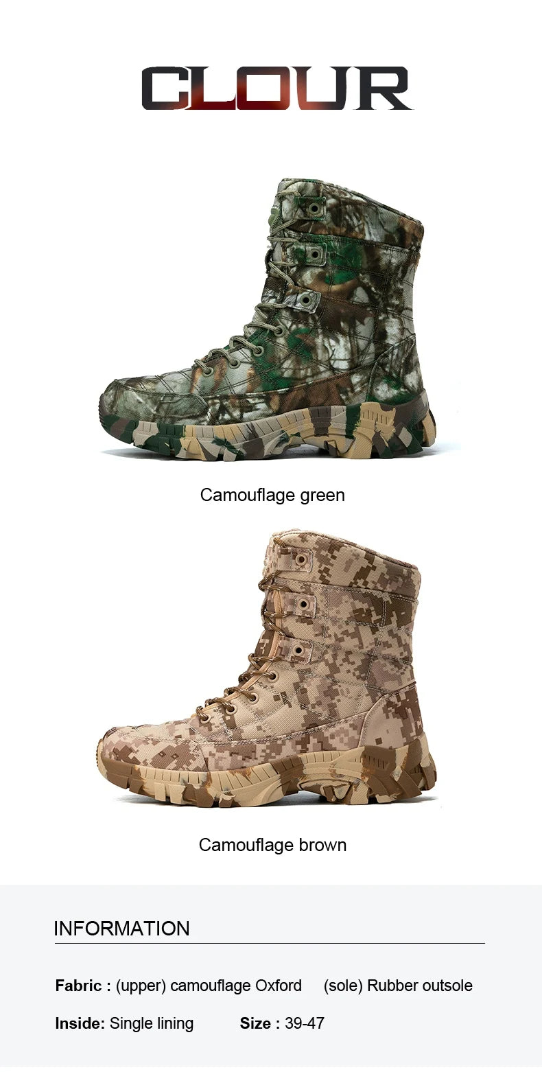 Men's hiking lightweight tactical boots