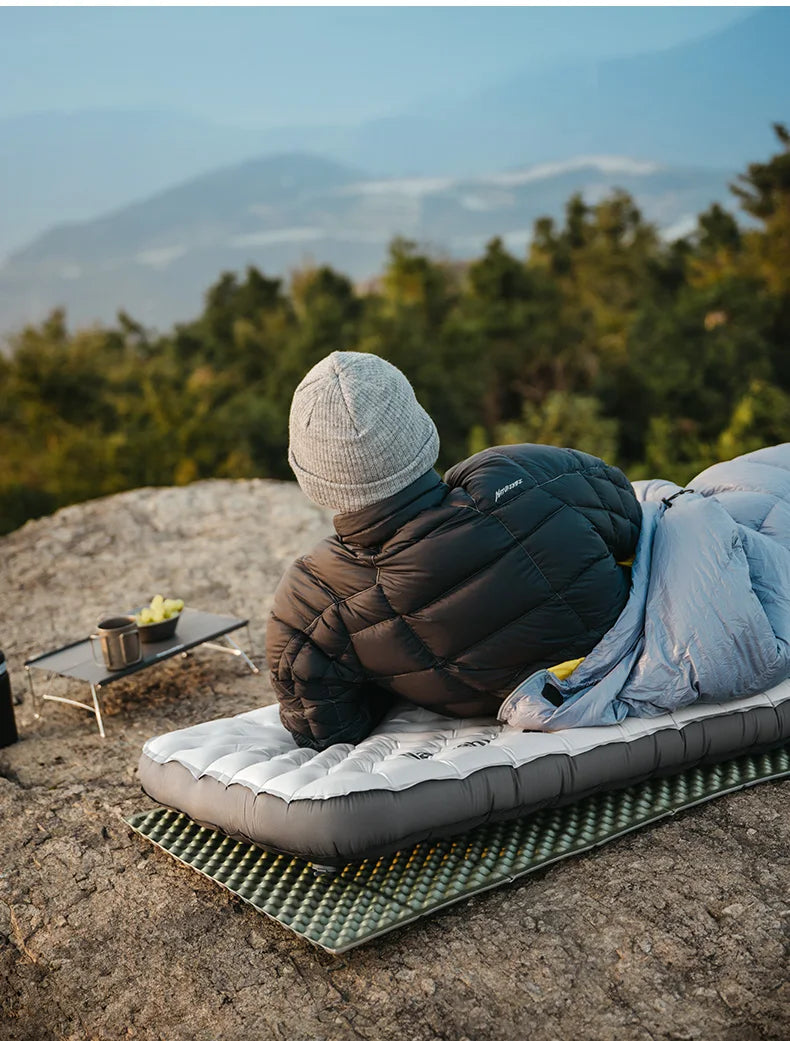 R6.5 Air Mattress 10cm Thickened Ultralight Sleeping Pad for Camping Hiking Warm Portable Outdoor Inflatable Mattress