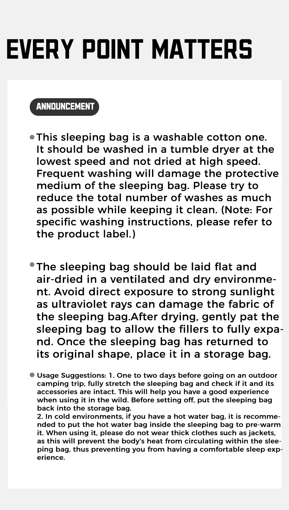 MG120 5℃ MG270 -2℃ Mummy Sleeping Bag Ultralight Camping Hiking Cotton Warm Thermal Winter Machine Wash Tour Gear